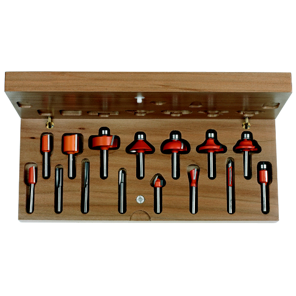 Freseborsett CMT HW; 8 mm; 15 deler