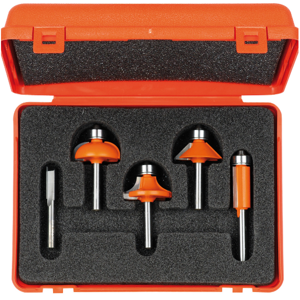 Freseborsett CMT; profile; 8 mm; 5 deler