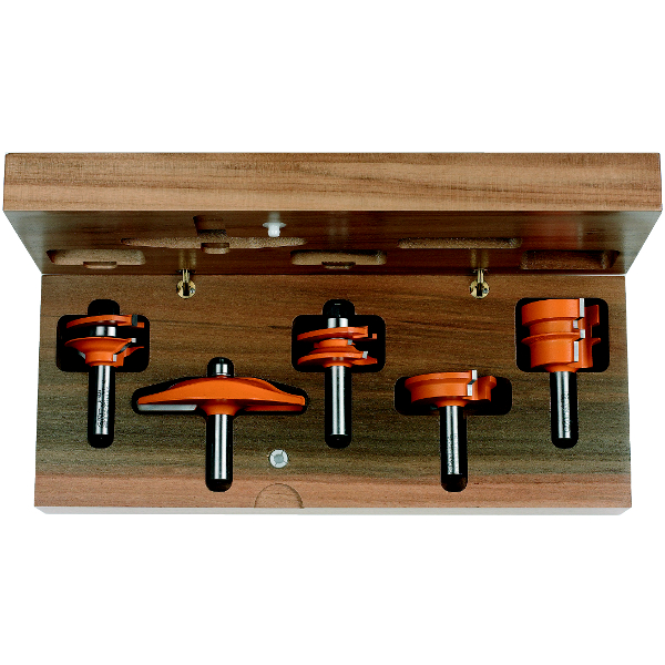 Freseborsett CMT for kitchen; 12 mm; profile A; 5 deler