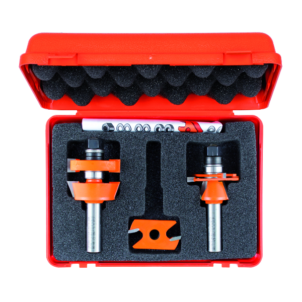 Freseborsett CMT adjustable shaker; 12 mm; 3 deler