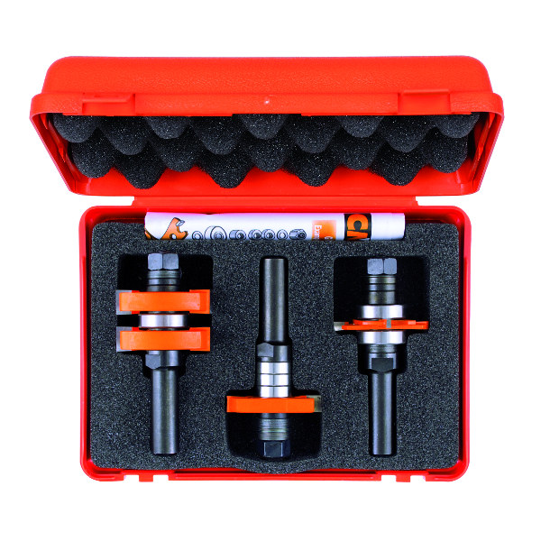 Freseborsett CMT adjustable & groove; 12 mm; 3 deler