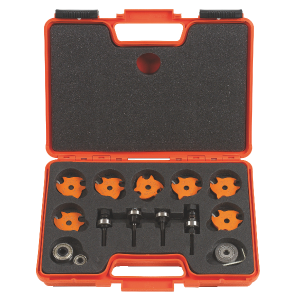 Freseborsett CMT slot cutters; 8 mm; 15 deler
