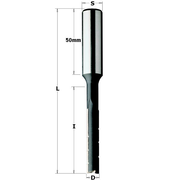 Borstemmaskin drill bit til tre CMT 172.070.31; 7/55 mm; RH