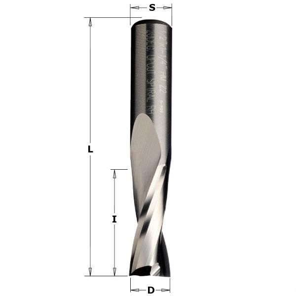 Fresbit for CNC-fres CMT 191.122.11; D=12x52x100 RH (right hand)