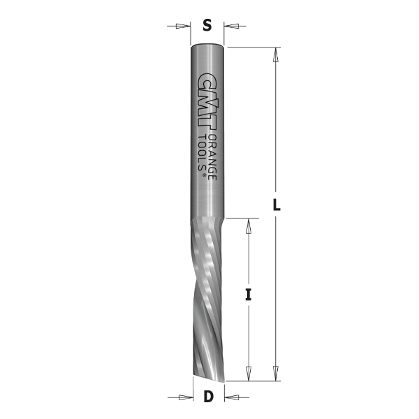 Fresbit for CNC-fres CMT 198.660.11; D=6X27X60 DX