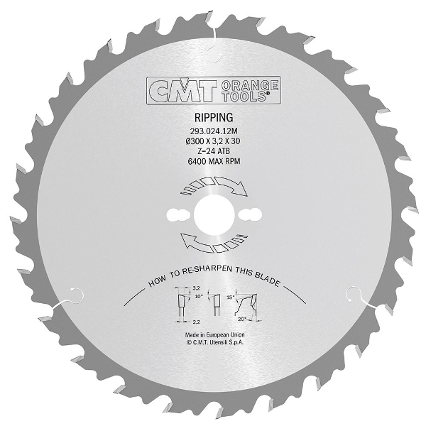 Sagblad for tre CMT 293; 350x3,5x30; Z28; 20°