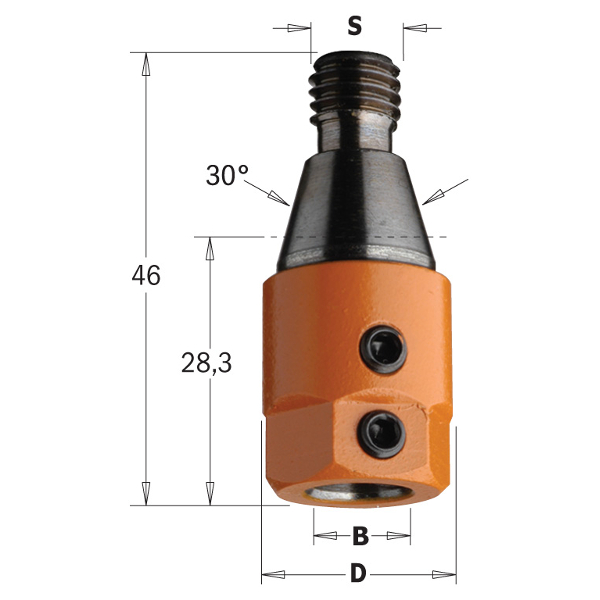 Adapter CMT 303.080.01; M10/30°