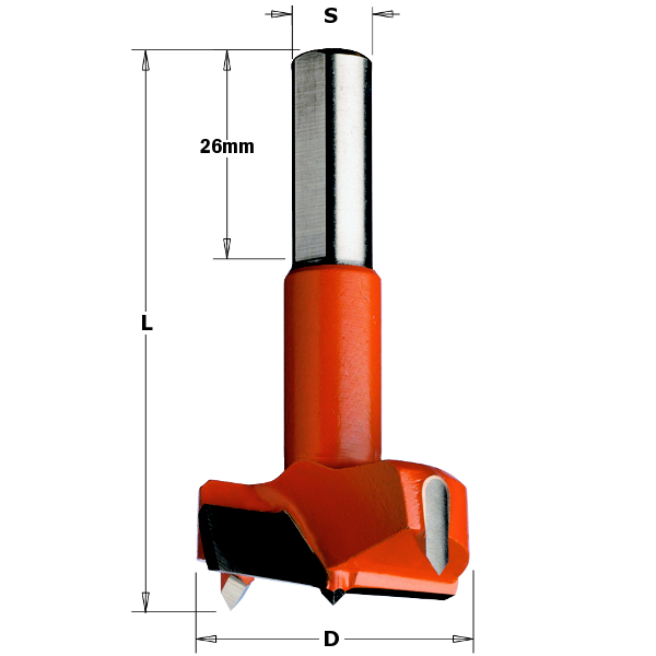 Forstner kvistbor CMT; S=10 mm; D=55 mm