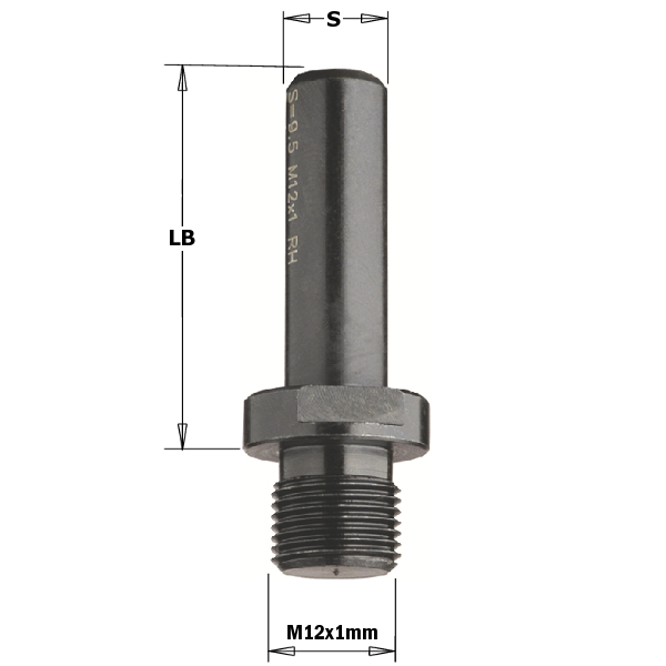 Adapter med flensgjenge CMT 509.160.01; 16x50 mm