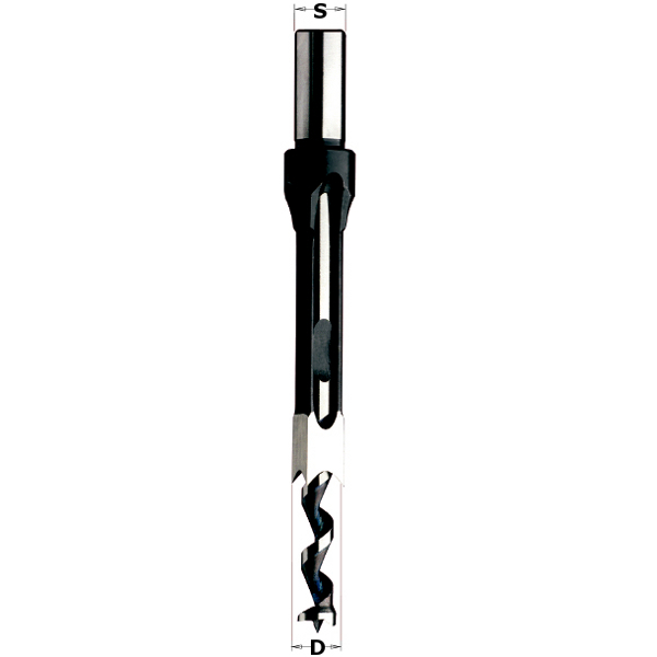 Borstemmaskin drill bit til tre CMT; S=19 mm; D=19 mm