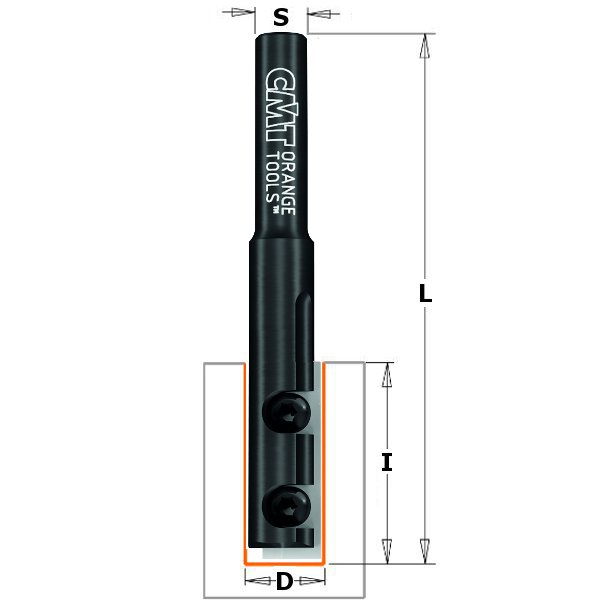 Rett notfres CMT; S=1/2''; D=12,7 mm