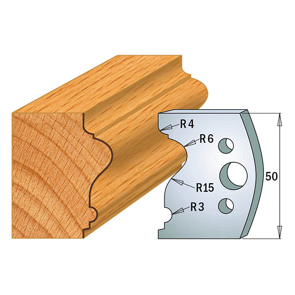 Begrensere for profilkniver CMT 691.512; 2 stk