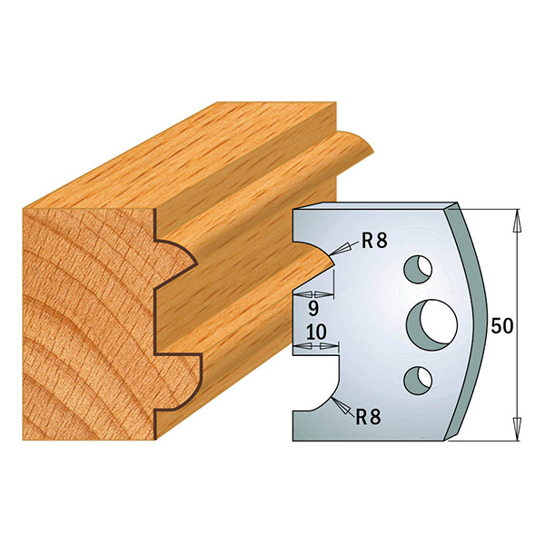 Begrensere for profilkniver CMT 691.517; 2 stk
