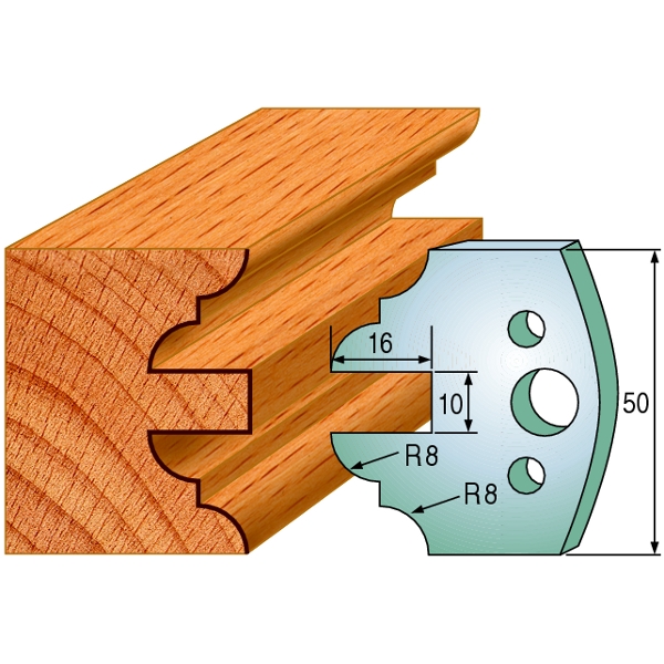 Begrensere for profilkniver CMT 691.523; 2 stk