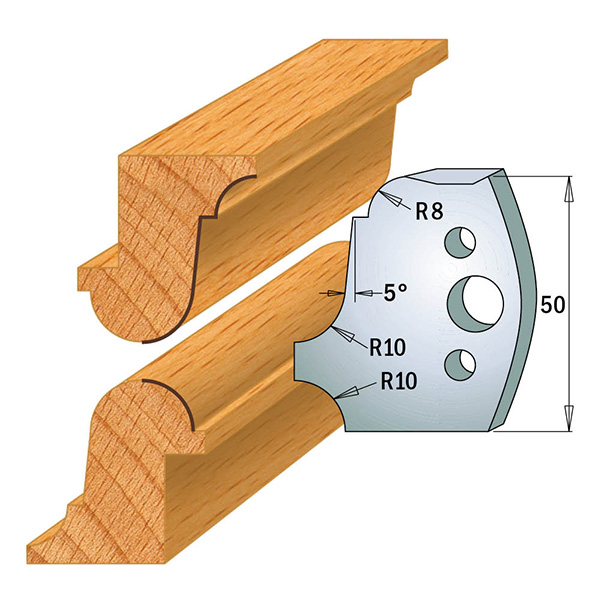 Begrensere for profilkniver CMT 691.557; 2 stk