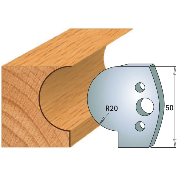 Begrensere for profilkniver CMT 691.562; 2 stk
