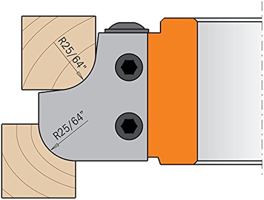 Profilkniver for skjærehoder CMT 695.007.10; 2 stk