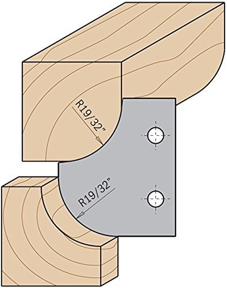 Profilkniver for skjærehoder CMT 695.007.15; 2 stk