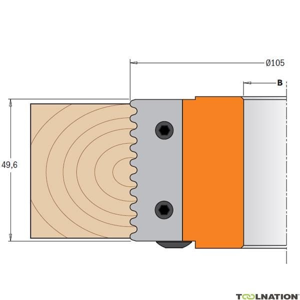 Profilkniver for skjærehoder CMT 695.008.01; 2 stk