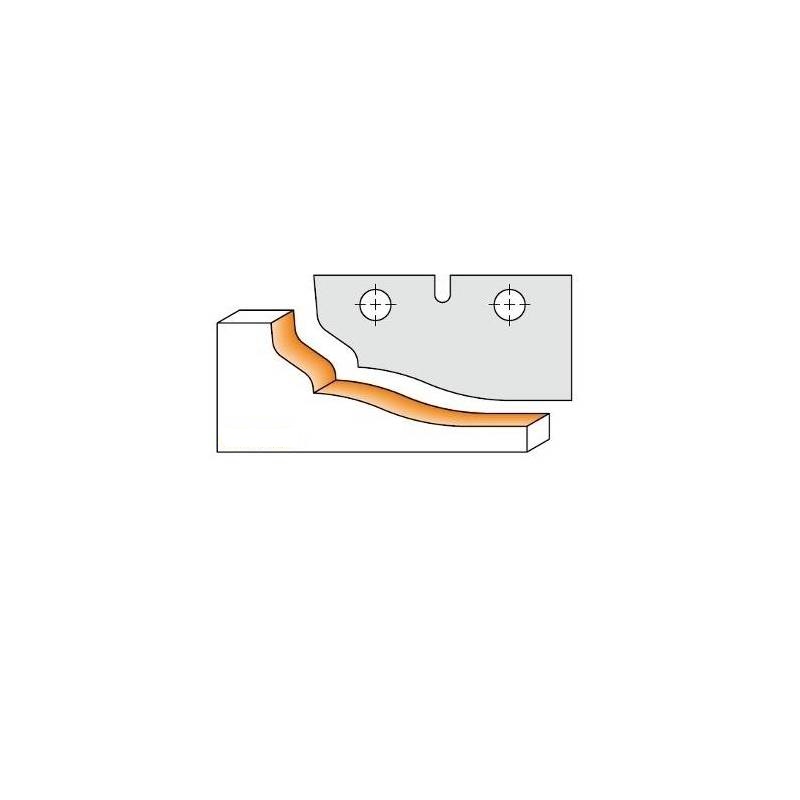 Profilkniver for skjærehoder CMT 695.012E; 2 stk