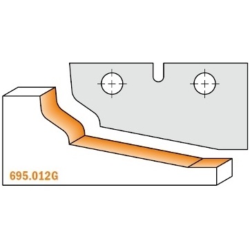 Profilkniver for skjærehoder CMT 695.012G; 2 stk