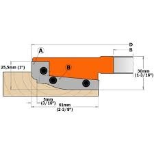 Profilkniver for skjærehoder CMT 695.013.A2; 2 stk