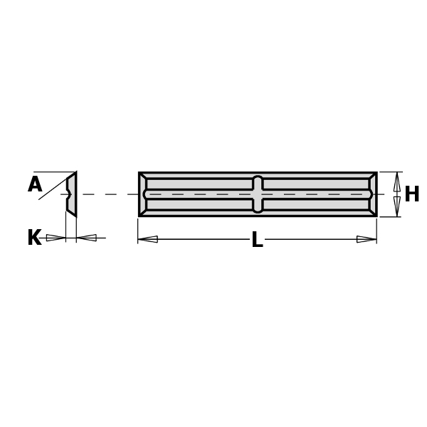 Høvelkniv CMT 790.300.01; 30x5,5x1,1 mm; HWM; 1 stk