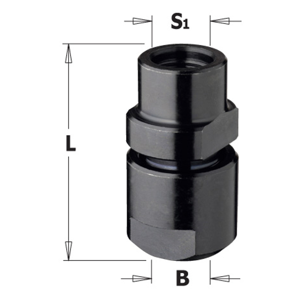 Chuck CMT 796.100.00; S=M10x1,5 mm