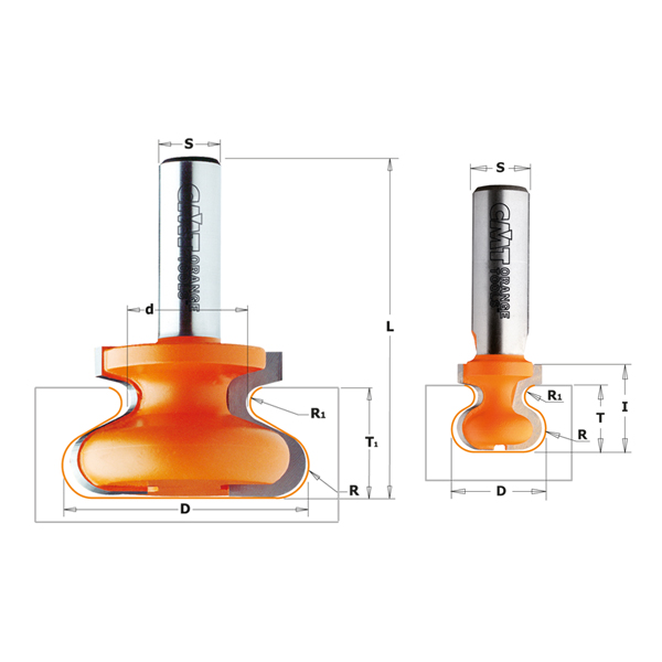 Kantgreppsfres CMT; S=1/2''; D=19,05 mm
