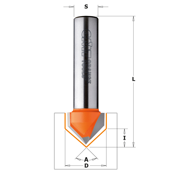 V-notfres CMT; S=12 mm; D=31,7 mm