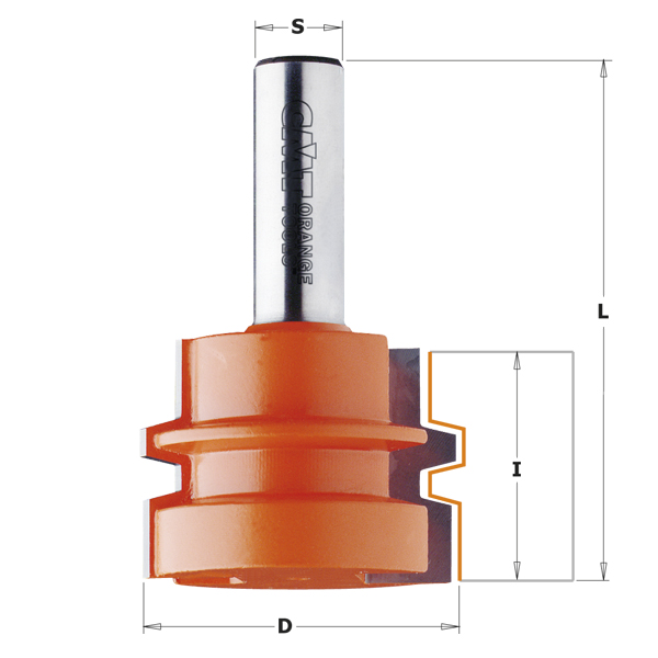 Fresestål CMT; S=12 mm; D=44,4 mm