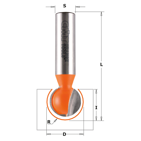 Sporfres CMT; S=12 mm; D=25,4 mm; R=12,7 mm