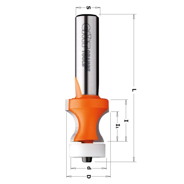 Avrundingsfres CMT 980.531.11; S=12 mm D=25,4 mm