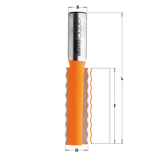 Fresestål CMT; S=12 mm; D=15,87 mm; R=4,36 mm