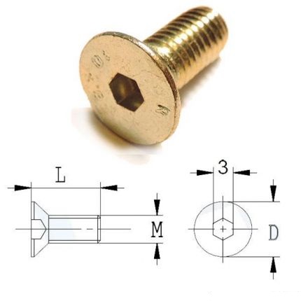 bolt CMT 990.026.00; M6x15 mm