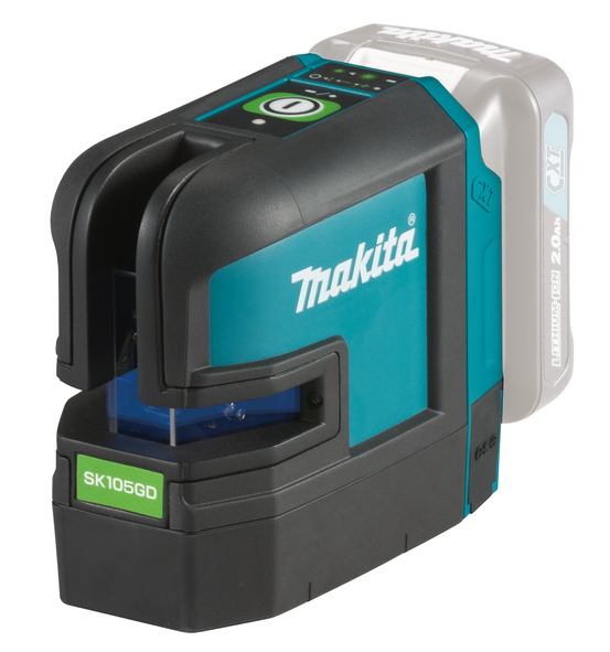 Krysslaser  Makita SK105GDZ; 12 V grønn (uten batteri og lader)