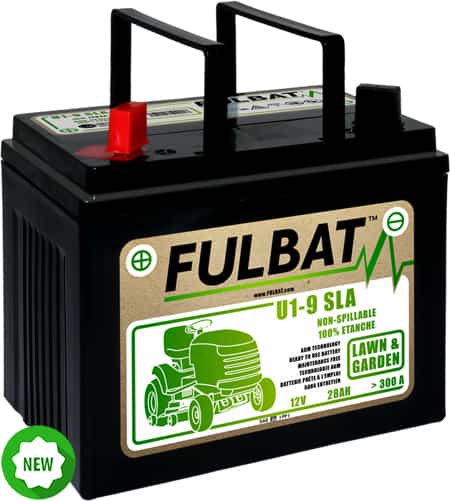 Batteri til plentraktorer Fulbat U1-9 SLA; 12 V; 28 Ah passer til Husqvarna, Partner,...