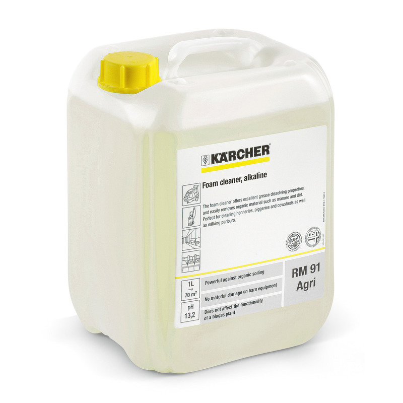 Alkalisk rengjøringsmiddel Karcher RM 91 Agri; 10 l