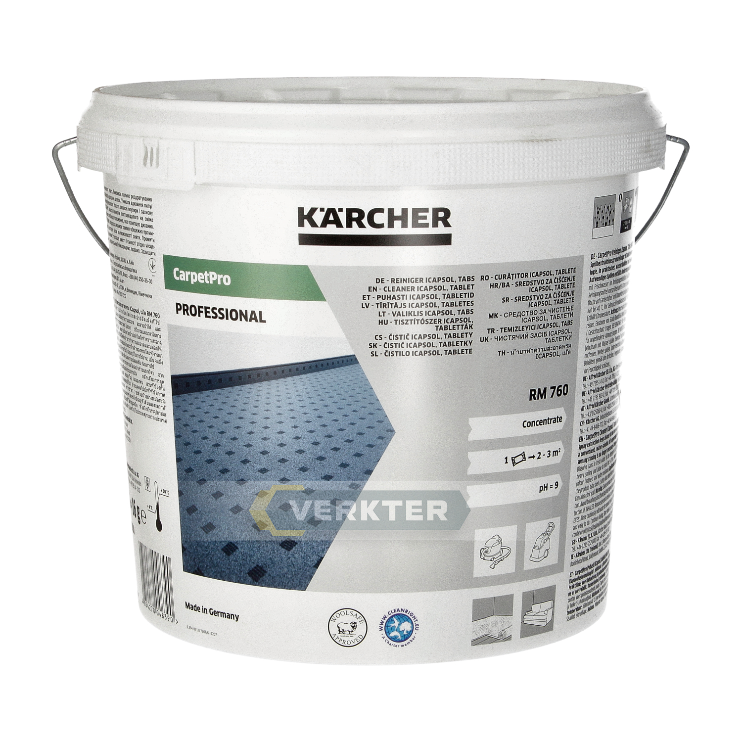Teppe rensemiddel i tabletter Karcher RM 760; 200 stk