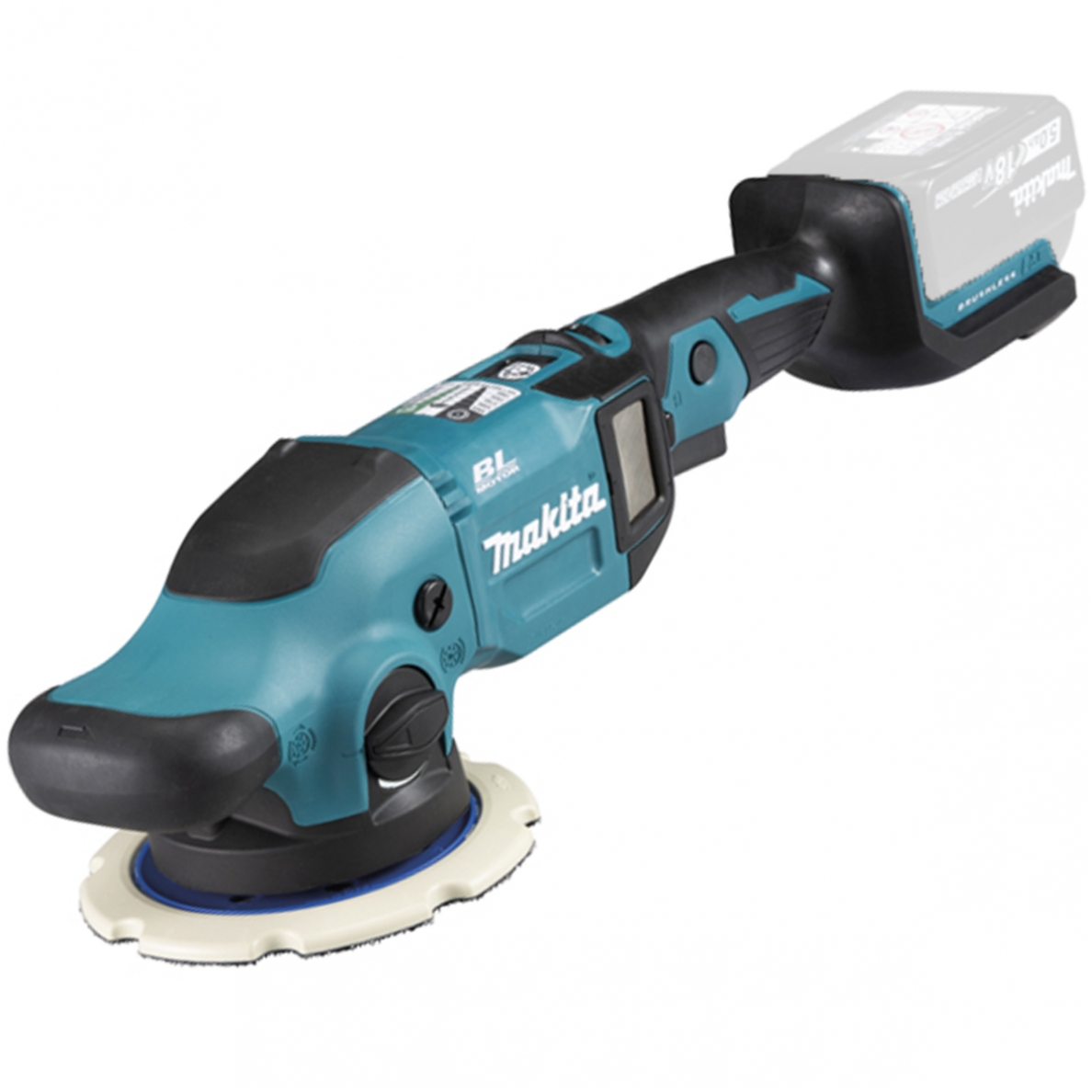 Polérmaskin Makita DPO600Z; 18 V (uten batteri og lader)