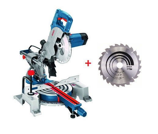 Kapp- og gjærsag Bosch GCM 80 SJ + Ekstra skive Bosch Optiline Wood
