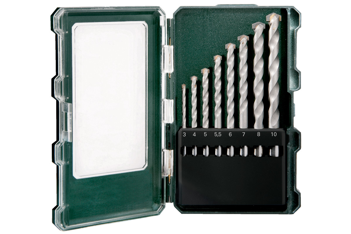 Betongborsett Metabo 8-elements drill set; 3-10 mm; 8 stk