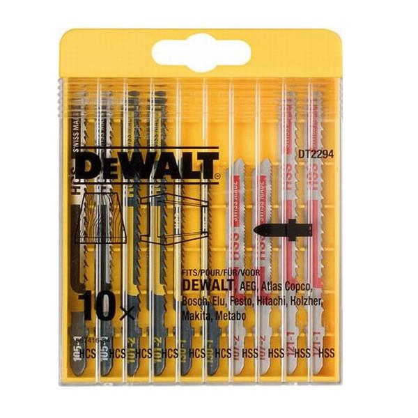 Stikksagblader sett DeWalt DT2165; DT2177; DT2050; DT2160; DT2163; 10 stk