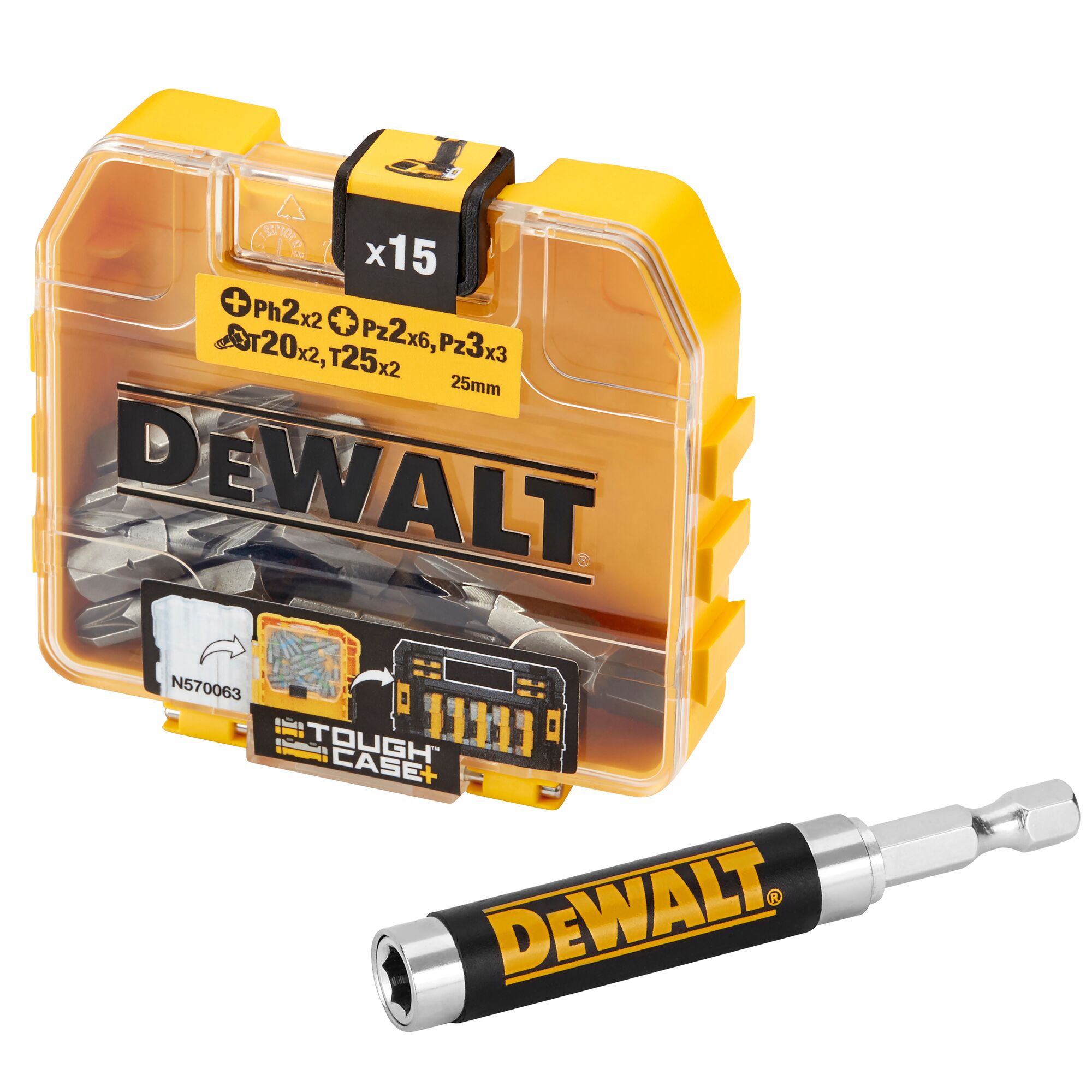 Skrutrekkersett DeWalt DT71511; 16 stk