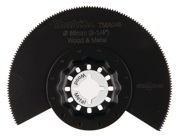 Halvrundt segmentsagblad Makita TMA045; Ø85 mm