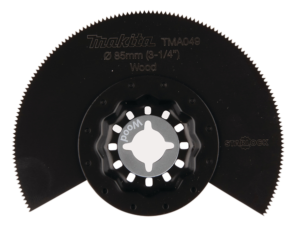 Halvrundt segmentsagblad Makita TMA049; Ø85 mm