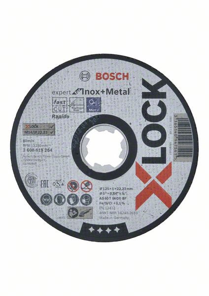 Slipeskive Bosch Expert Inox+Metal; Ø125x1,0 mm