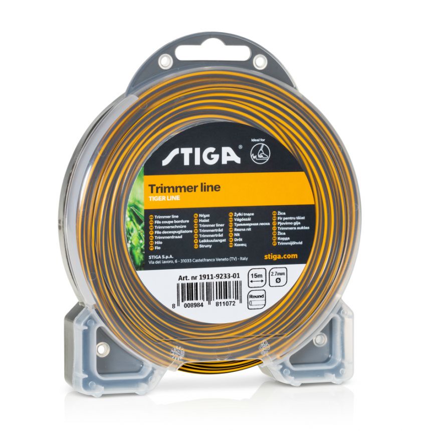 Trimmertråd Stiga TIGER; 2,7 mm/15 m