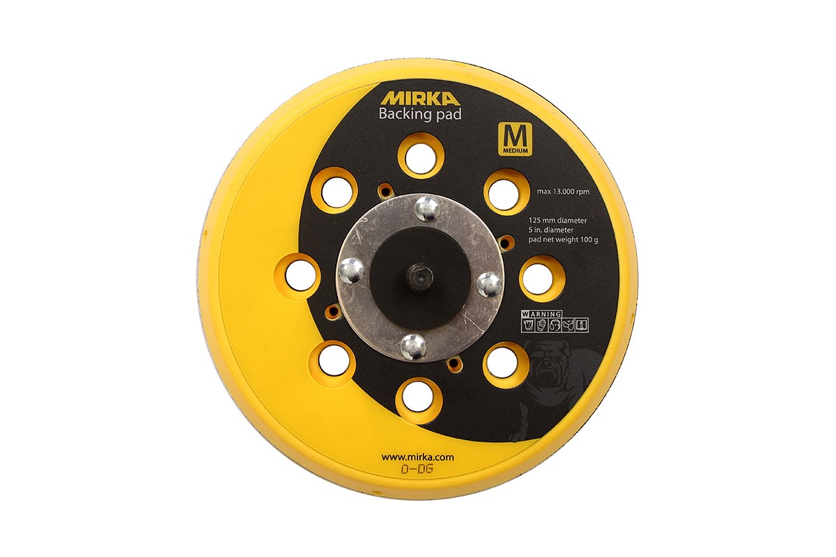 Slipeplate Mirka; Ø125 mm; middels hard