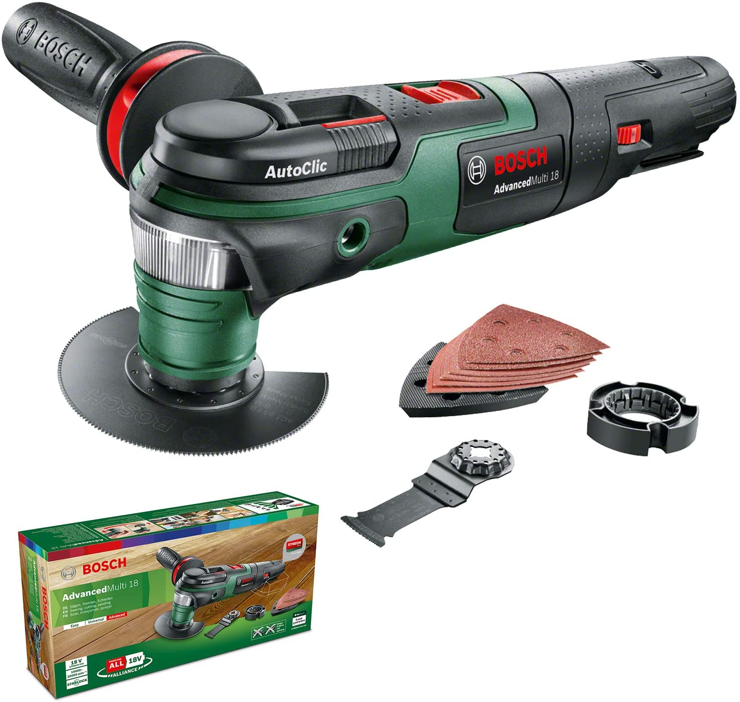 Flerfunksjonsverktøy Bosch AdvancedMulti 18, 18 V (uten batteri og lader)